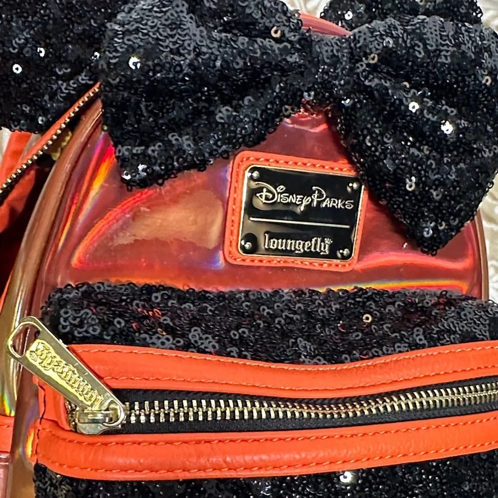 Loungefly Minnie Mouse Sequin Mini Backpack - Disney Parks Exclusive Unisex